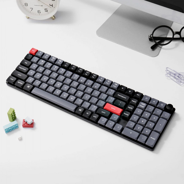 Keychron K17 Pro RGB Backlight Low Profile Gateron Mechanical (Hot-Swappable) Red Switch  